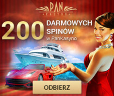 200 free spinów w Pan Kasyno!