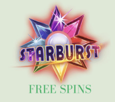 30 Free spins w Starburst z reload bonus do 250 zł