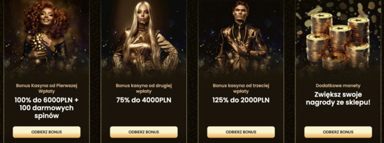 Oferta na start w kasynie GoldSpin